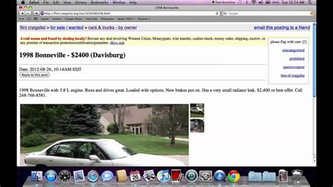 flint craigslist cars